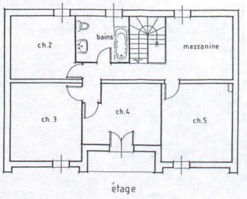 villa in affitto : Pianta del primo piano
